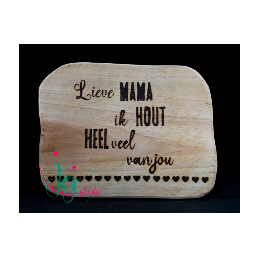 Houten plankje ik hout van jou