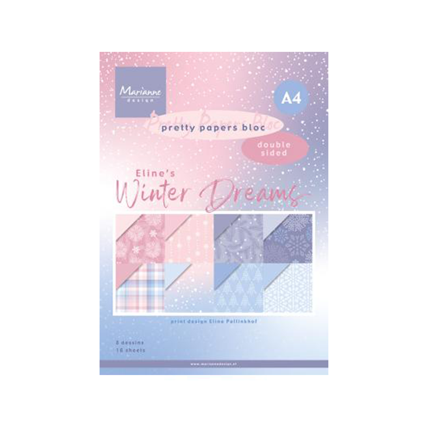 Marianne design paper pad Eline's Winter Dreams