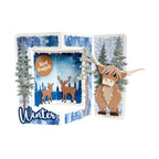 Voorbeeld gemaakt met de Marianne Design Paper Pad Frosty Winter PK9226 dubbelzijdig 200 gram