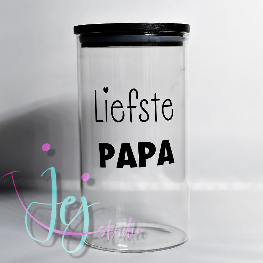 Kleine pot met tekst Liefste........