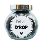 potje het zit d'rop. Ook mogelijk om het te personaliseren. Leuk om te geven als juffen cadeau. Als bedankje voor de coach enz.