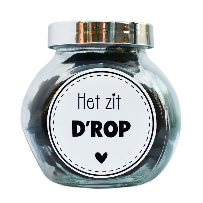 potje het zit d'rop. Ook mogelijk om het te personaliseren. Leuk om te geven als juffen cadeau. Als bedankje voor de coach enz.