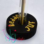 reageerbuisje met droogbloemen