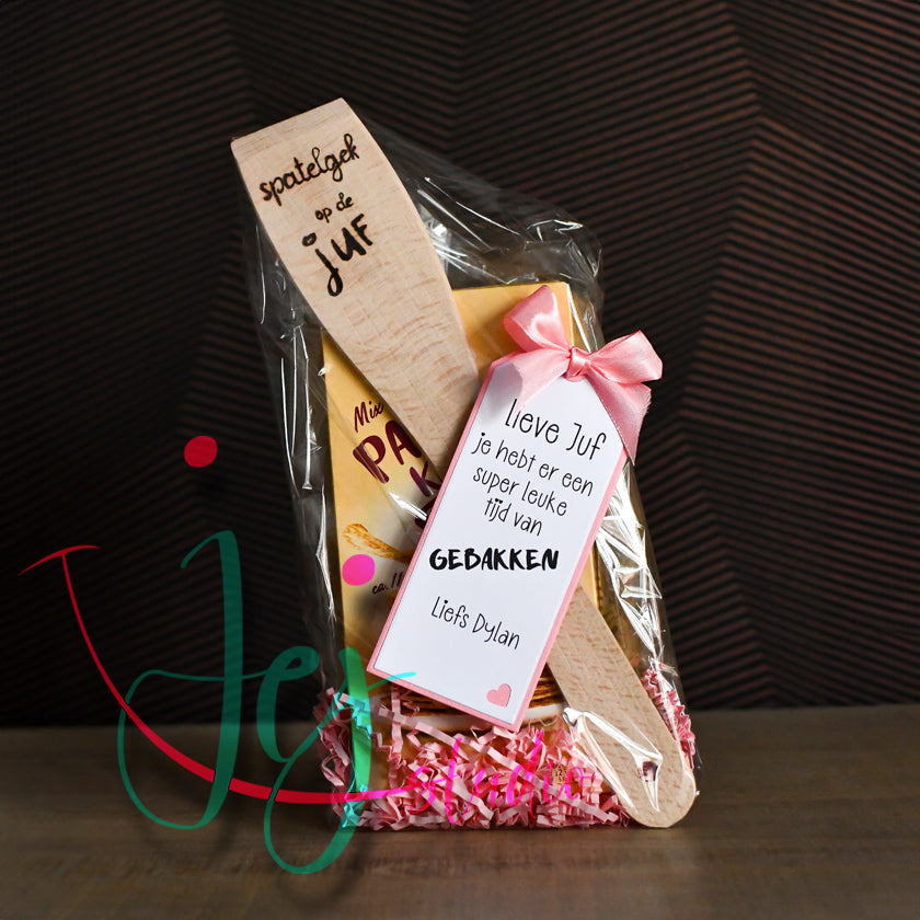 cadeau pakket spatelgek op ........